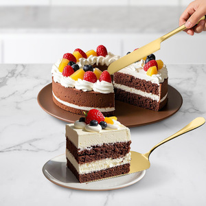 Set di Coltelli per Torta in Acciaio Inox per Compleanni e Matrimoni, Utensili da Forno, Set per Servire Torte, Supporto per Torta, Pizza e Crema - Product Image 1