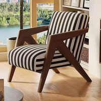 Zebra Stuhl Vintage Chesterfield Einsitzer Sofa Weißes Eschenholz mit Massage funktion für Wohnzimmer oder Balkon