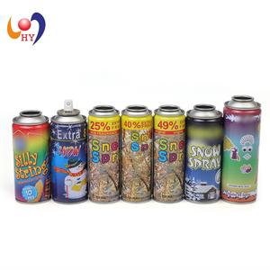 Lata de Aerosol Vacía de 200 ml, Marca HengYu HY, con Pulverizador, Forma Cilíndrica, Acabado Brillante, para Uso Químico Industrial, con Cinta Decorativa - Product Image 1