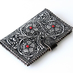 Ladies Luxury Bohemian <b>Small</b> <b>Clutch</b> Handmade Modern Design Genuine Vintage Leather Purse for Daily & Party Use Fashion Tooled - Product Image 4