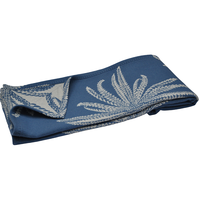 BLUE PHOENIX Europe Gewebte Einfarbige Charakteristische Häkelblumen-Bouquet-Decke 70% Wolle 30% Viskose OEKO-TEX Zertifiziert Langlebig Modisch