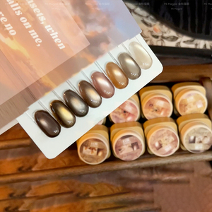 AILANUO 8 Couleurs Vernis Gel Effet Œil de Chat Nouveau Kit Gel Nude Effet Œil de Chat Sans Odeur Végétalien Magnétique UV pour Fournitures Ongles - Product Image 3