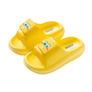 प्यारे प्यारे कार्टून स्पंजबॉब बच्चों के जूते फिसलन रोधी ग्रीष्मकालीन लड़के लड़कियां बच्चों के बेबी चप्पल सैंडल