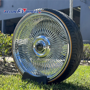 2024 Dayton Wire Wheels <strong>20</strong>-22 Inch <strong>Custom</strong> Straight Spoke Wire Wheels Chrome Wheels - Product Image 5