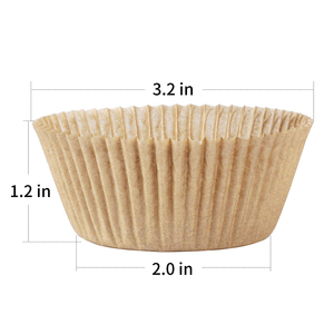 Food-Grade Grease-Proof <b>Paper</b> Muffin Liners Standard Natural Cupcake Baking Cups No Smell Cups for Muffins Nuts Cupcakes Box - Product Image 2
