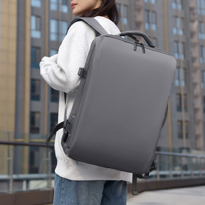 Sac à dos multifonctionnel USB de grande capacité pour hommes femmes pochette étanche pour ordinateur portable fermeture à glissière polyester pour étudiants - Product Image 4