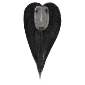 FYD Wholesale <strong>Cheap</strong> Ultra-thin Swiss Net Human Hair Topper Butterfly Shape 9*12 with 25 30cm Straight Hair Topper for Women - Product Image 4