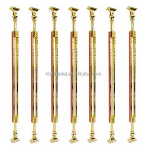 20x950mm Poteaux <span class=keywords><strong>d</strong></span>'<span class=keywords><strong>escalier</strong></span> rectangulaires en alliage <span class=keywords><strong>d</strong></span>'<span class=keywords><strong>aluminium</strong></span> et de magnésium, plaqués or brillant, pour <span class=keywords><strong>rampes</strong></span> de luxe modernes - Product Image 6