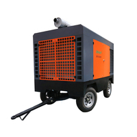 Compresseur d'air portable diesel haute pression 25 bars, entraîné par un moteur