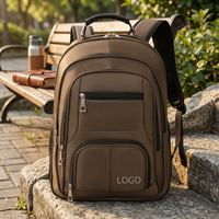 Sac à dos intelligent USB grande capacité de haute qualité avec logo personnalisé, étanche, pour ordinateur portable, idéal pour les voyages, l'école et l'université (pour hommes)