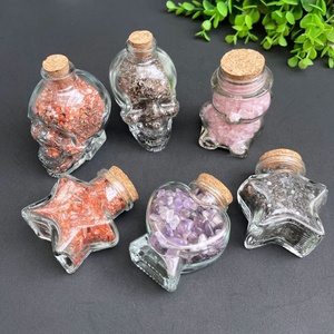 Groothandel Gepolijste Kristalchips Fles Kwarts Grind Trommelstenen Schedels Wensfles voor Meditatie Liefdesthema - Product Image 6