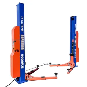 Tfautenf Body Workshop Intelligente Twee Kolom Lifter Hydraulische Elektrische Ontgrendeling 2 Post Auto Lift 5000Kg Met Digitaal Scherm