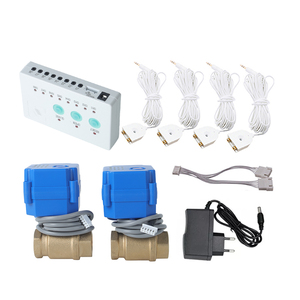 Détecteur de fuite d'eau populaire en Russie avec <span class=keywords><strong>auto</strong></span>-vérification mensuelle - Système d'alarme complet avec 2 vannes automatiques DN15 et 4 capteurs Jack de 2,5 mm - Product Image 1