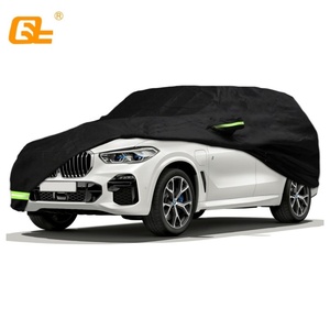 Housses de voiture personnalisées imperméables 210T pour BMW X5/X5M X6/X6 M 2007-2024 avec sangle coupe-vent et fermeture éclair à porte unique - Product Image 1