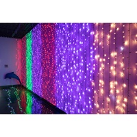 Lumière de rideau LED intelligente RGB de Noël, contrôleur DMX programmable, étanche IP65, pour extérieur, décorations de sites touristiques et de visites nocturnes