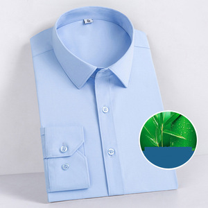 Camicie Formali da Uomo in Fibra di Bambù Personalizzate, Maniche Lunghe, Elastiche, Antipiega, Senza Stiratura - Product Image 2