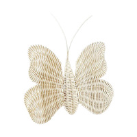Décoration d'intérieur créative en rotin, style nordique, ornement papillon, pour mur de fond de chambre d'enfant, arrangement simple de la pièce