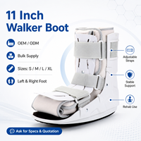 Botte orthopédique pneumatique Air Walker de 17 pouces pour la rééducation post-opératoire des fractures de la cheville, des entorses et de la périartroïse d'Achille
