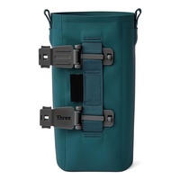 Housse de protection pour tasse imperméable d'extérieur, sac bandoulière avec sangle réglable, pour randonnée et camping, en microfibre et cuir synthétique