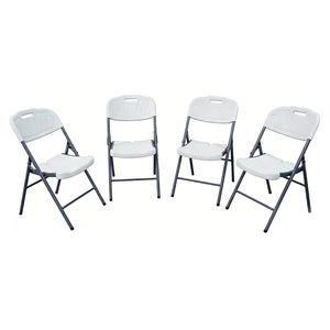 Sillas Plegables Blancas de Plástico para Eventos, Uso en Almacenes, Hoteles, Estadios, Jardines y Fiestas al Aire Libre - Product Image 3
