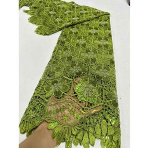 Новый гипюр шнур хлопок швейцарская вуаль кружева африканский шнур вышивка новый белый роскошный гипюр шнур вышивка свадьба - Product Image 2