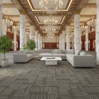 Tapis carrés en nylon imprimés sur mesure de luxe pour couloirs, hôtels, bureaux et applications commerciales