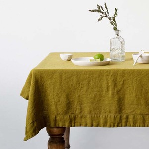 De luxe rectangulaire 100% Lin Gris Délavé Naturel lin <span class=keywords><strong>Nappe</strong></span> Pour Mariage - Product Image 2