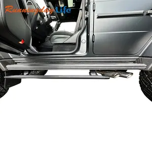 Buitendelen Zwarte Treeplanken Voor Audi Q7 2012 Lexus Lx470 2004 2023 Land Rover Verdediger 130