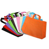 Bolsa de tela reutilizable personalizada con estampado de letras, de tela no tejida, para supermercado, para compras, al por mayor, para regalo.