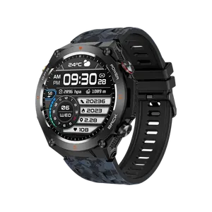 GPS Positionering Nieuwe Smart Watch 2024 650Mah Batterij Stalen Behuizing Rond Hd-Scherm 100 + Modi Sport Slimme Horloges Met Kompas