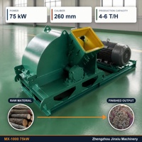 Broyeur de bois anti-fongique MX-1000 de la boutique en ligne de machines, dimensions 2600x1200x1050mm, capacité 4-6T/H, faible niveau sonore