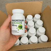 Cápsulas de Glicinato de Magnesio 500mg Alta Potencia para Adultos, 60 Unidades, Hombres y Mujeres, Apoyo Inmunológico, Sueño y Estrés