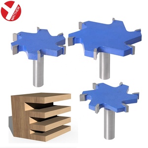Frese per Router con Gambo Rotondo da 12mm e 1/2" per Taglio e Rifilatura, 6 Lame in Carburo, Utensili per Lavorazione del Legno - Product Image 3