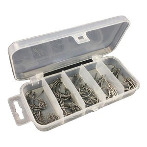 WEIHE-Juego <span class=keywords><strong>de</strong></span> anzuelos <span class=keywords><strong>de</strong></span> pesca <span class=keywords><strong>de</strong></span> acero al carbono, 75 unidades, <span class=keywords><strong>diferentes</strong></span> tamaños, 7381 - Product Image 1