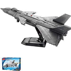 J-20 aerei da caccia DIY blocco di costruzione <span class=keywords><strong>Set</strong></span> educativo giocattolo per ragazzi di plastica piccole particelle compatibili con per <span class=keywords><strong>Lego</strong></span> all'ingrosso - Product Image 4