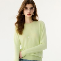 Pull en cachemire 100 % pur pour femme, col rond, coupe ample et ajustée, modèle Joker, vente en gros