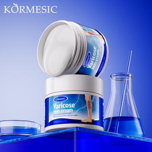 KORMESIC Crema al por mayor de 50g para alivio de venas varicosas, vasculitis, flebitis, arañas vasculares, ungüento y parche para el dolor de venas varicosas - Product Image 1