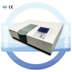 Instrumento de laboratorio de espectrofotómetro de doble haz SCITEK Uv Vis utilizado en medicina - Product Image 2