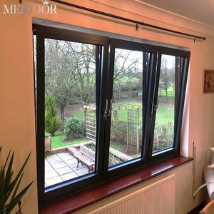 Dimensioni del Design libero personalizzato pvc per finestre e porte in alluminio Nigeria vetro temperato risparmio energetico finestra a battente in alluminio - Product Image 2
