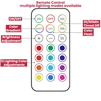 Lampes à LED modernes sans fil rechargeables RGB, 13 couleurs, télécommande, variateur d'intensité, mini projecteur LED sans fil, lampe murale