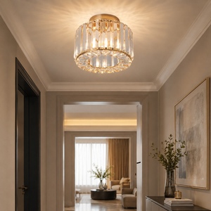 High Quality <b>Corridor</b> K9 Crystal Ceiling Lamp Restaurant Kitchen Aisle Illumination Elegant Ceiling <b>Lights</b> for Living Room - Product Image 2