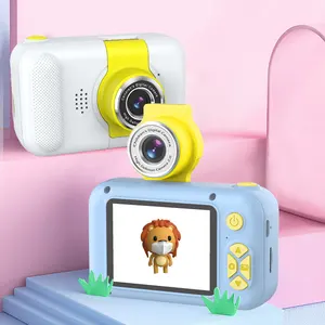 Портативная Детская цифровая камера для селфи на Возраст 3-8 лет с вращающимся на 180 градусов объективом с игровым фильтром и функцией фоторамки