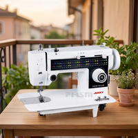 Machine à coudre domestique robuste JH308 avec pied entraîneur et moteur puissant pour la production en série d'articles faits main