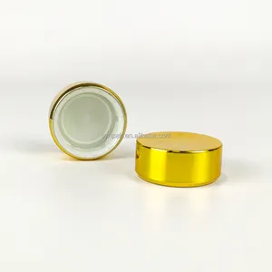 Wholesale 38/400 Plastic Round Screw Cap In Gold Applicable For Fruit Juice Bottle Lids Closures