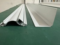 Perfil de Aluminio Luminoso LED para Esquina de Techo de 60x60 mm para Iluminación con Tiras LED, Extrusión de Aluminio con Difusor de PC