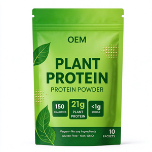 OEM Wholesale Plant <b>Protein</b> Powder Non GMO Pea Soybean <b>Protein</b> Blend Vegan Bulk for Shakes Smoothies Custom Formula Available - Product Image 1