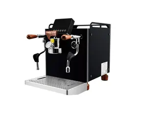 Ticari yarı otomatik kahve makinesi espresso fasulye fincan bakır kahve makinesi