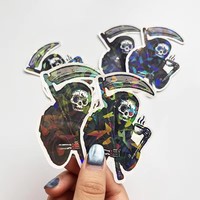 Autocollants holographiques décoratifs 3D personnalisés en gros, impression sur mesure, adhésifs imperméables, résistants aux UV, vinyle découpé, logo holographique