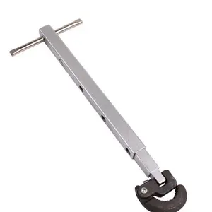 New Angle Adjustable 11-18" Basin Wrench Soft Tube Tap Faucet Water Fuel Pipe Hose Telescopic Wrench