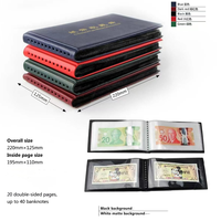 Album de billets de banque unique, livre de collection de devises avec 20 pages